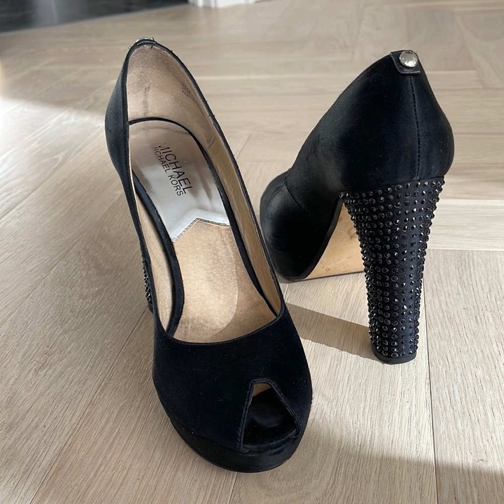 Michael Kors Nadia Platform Pump w/ Crystals